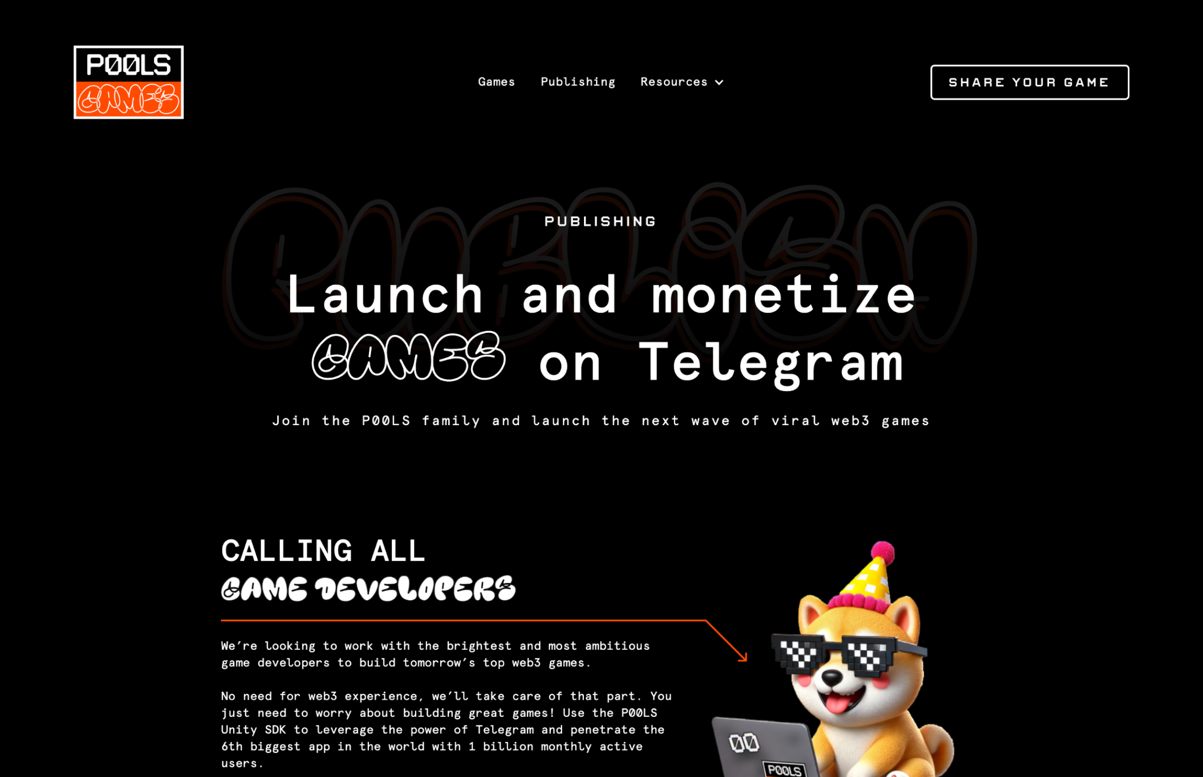 P00LS Games website